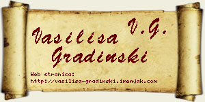 Vasilisa Gradinski vizit kartica